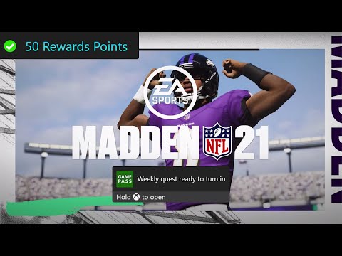 Madden NFL 21 Weekly Xbox Game Pass Quest Guide - Play 1 Online Game