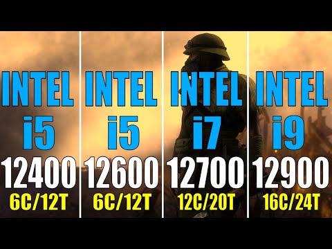 INTEL i5 12400 vs INTEL i5 12600 vs INTEL i7 12700 vs INTEL i9 12900 || PC GAMES TEST ||