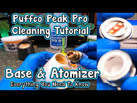 FINAL PUFFCO PEAK PRO Atomizer Base Cleaning TUTORIAL You'll Ever Need! QTip Comparison & Best Tips