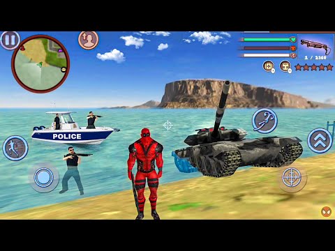Deadpool Rope Hero Vice Town Crime Simulator #24 - Android Gameplay