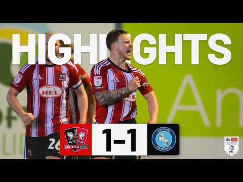 HIGHLIGHTS: Exeter City 1 Wycombe Wanders 1 (17/2/26) EFL Sky Bet League One