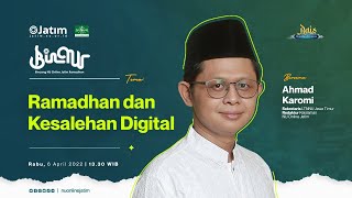 Binnur (Bincang NU Online Jatim Ramadhan) bersama Ahmad Karomi (Gus Karomi)