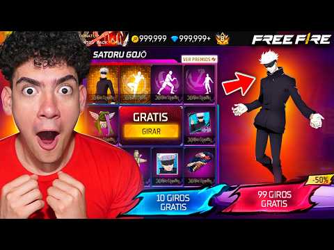 CONSIGO LA SKIN de SATORU GOJO en FREE FIRE x JUJUTSU KAISEN y ME SORPRENDI !! - TheDonato