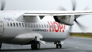 preview picture of video 'Air Hop! ATR42 & various traffic at La Rochelle Airport [LRH-LFBH]'