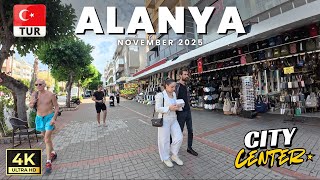 Alanya City Center Walking Tour | Antalya Turkey | November 18, 2025 [4K HD]