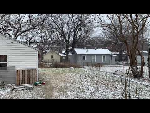 1-15-22 first snow of the year for Tulsa Oklahoma.