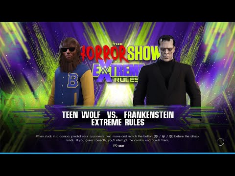 WWE 2K22 TEEN WOLF VS. FRANKENSTEIN