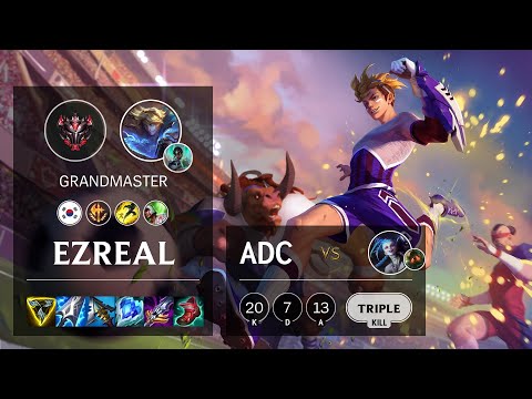 Ezreal ADC vs Jinx - KR Grandmaster Patch 11.17