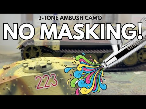 FLAWLESSLY Paint German Tank Camo, freehand | 1/35 King Tiger