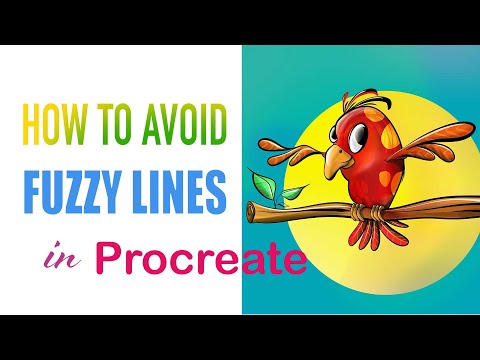 Procreate tips to avoid blurry lines. How to resize, draw clean smooth art with less pixelated lines