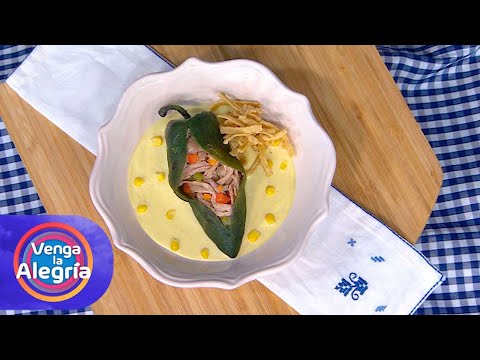 Prepara al lado del chef Mariano unos Chiles rellenos en salsa de elote. | Venga La Alegría