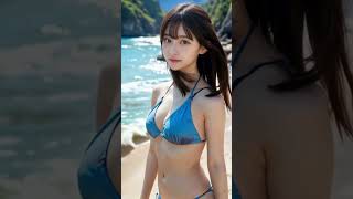 浜辺のビキニ美女 #aibeauty #aiart#ai美女 #bikini