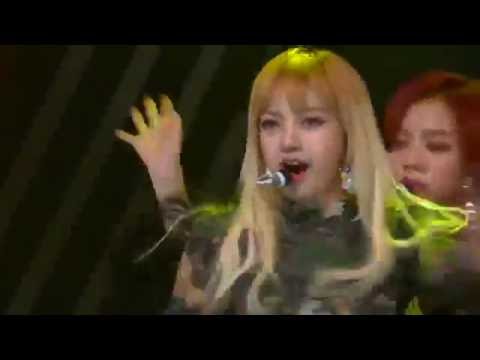 BLACK PINK (FAIL MIC) - Whistle + Playing With Fire live  Asia Artist Awards 2016