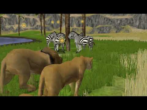 Wildlife Park 2 Lions Hunting Zebras HD