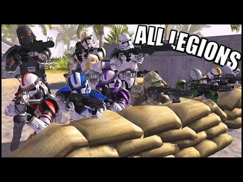 ALL Clone Legions vs Endless Droid Waves! - Men of War: Star Wars Mod Battle Simulator