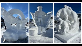Carving the slopes and streets for Snow Sculptures weekend in Breck… on Krystal 93 news