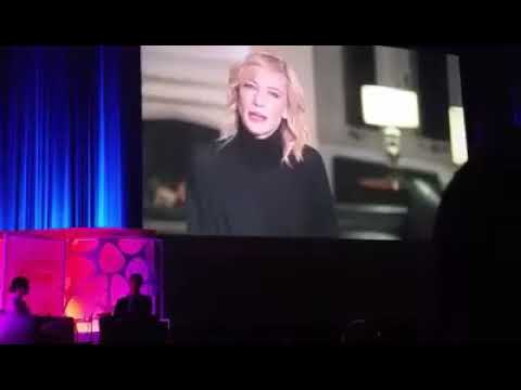 [ENG SUB] SBIFF 2016 - Cinema Vanguard Award honoring Rooney Mara - Cate Blanchett Message