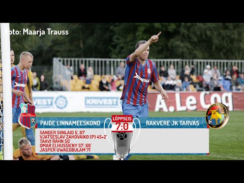 26. voor 2016: Paide Linnameeskond - Rakvere JK Tarvas 7:0 (2:0)
