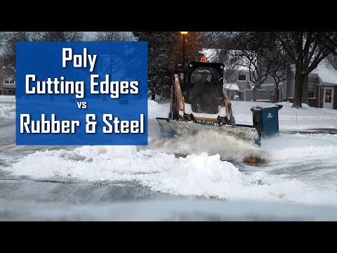 Polyurethane Snow Plow Cutting Edges vs. UHMW, HDPE, Steel and Rubber Cutting Edges