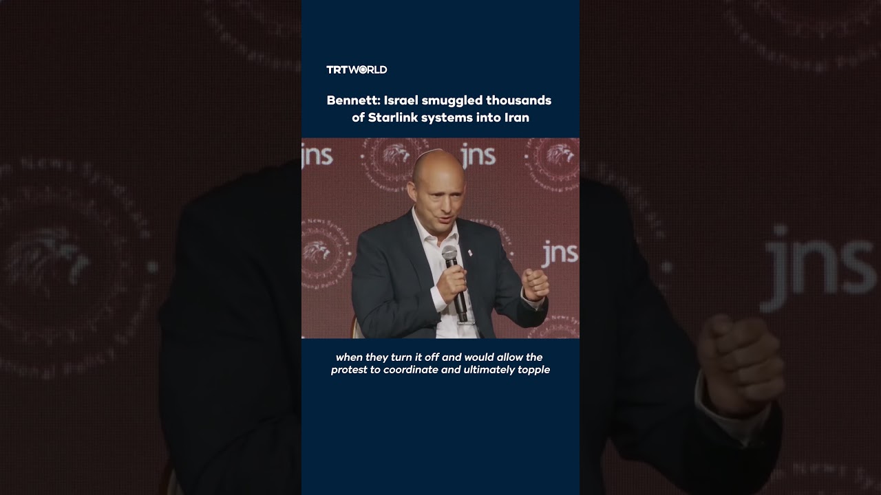 Video | Bennett: Israel smuggled thousands of Starlink systems into Iran