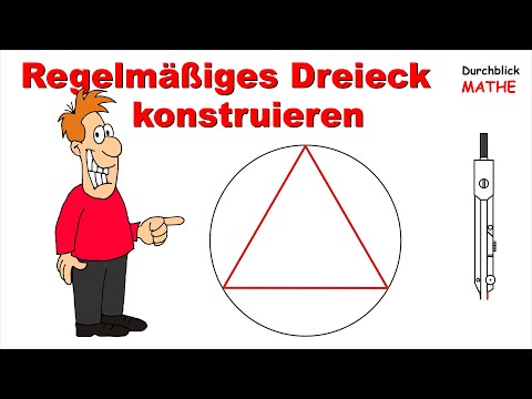 Mit Zirkel Dreieck konstruieren, Umkreis ist gegeben