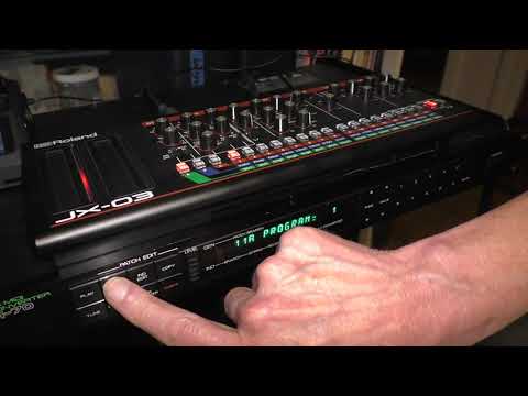Roland GM 70 Alternate Tuning - Vintage Guitar to MIDI Synthesizer | Roland JX-03 - Modern GR-700