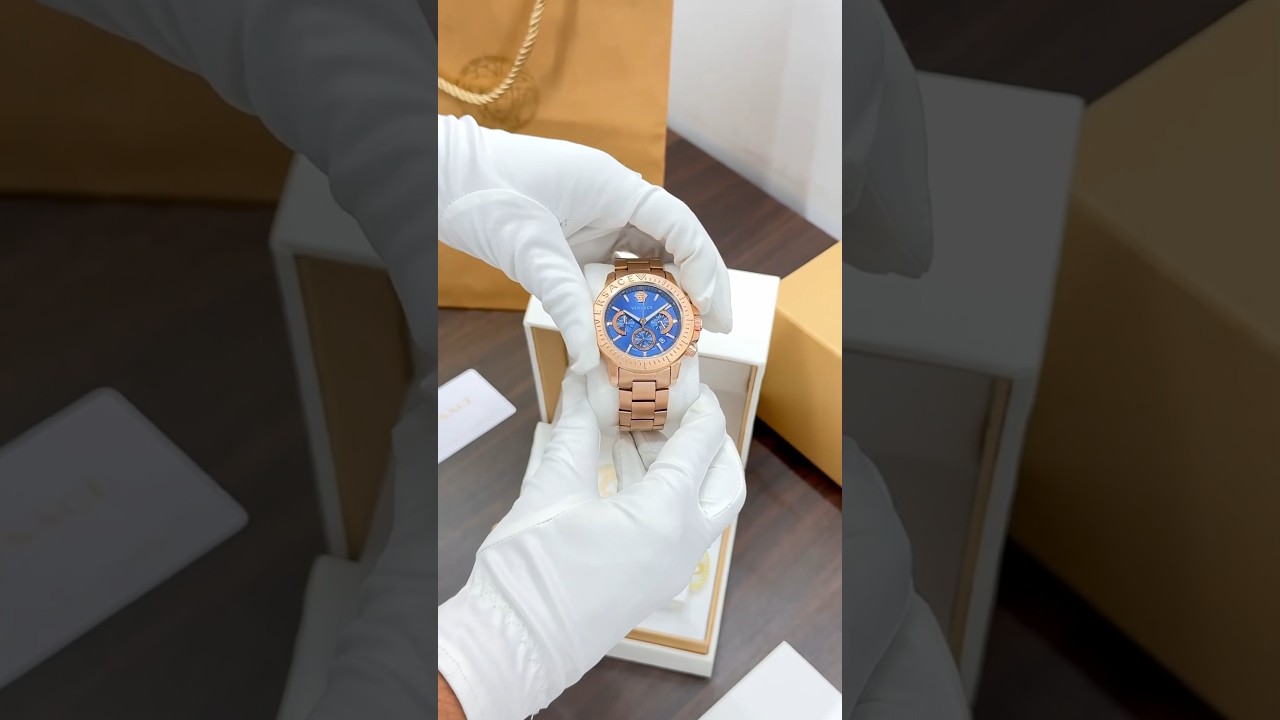 Versace New & Exclusive Chronograph Series Unboxing #shorts  #versace #unboxing