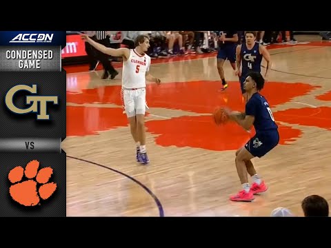 Georgia Tech vs. Clemson Condensed Game | ACC Men’s Basketball (2021-22)