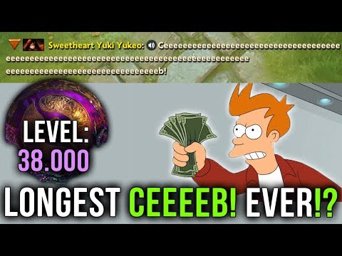 Longest CEEEEEB! EVER?! WTF 38.000 LEVEL Battle Pass - RICH GUY - SH*T UP AND TAKE MY MONEY - Dota 2