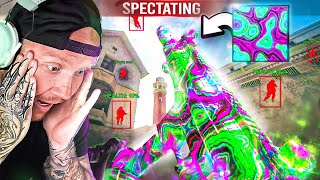 SPECTATING A HACKER WITH *UNRELEASED* IRIDESCENT CAMO IN REBIRTH ISLAND