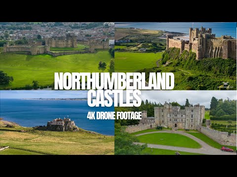 Northumberland Castles by drone 4K