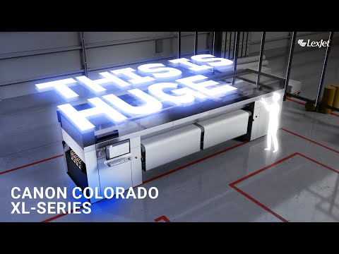 FIRST IMPRESSIONS: Canon Colorado XL - 3.4m Hybrid Printer for Rigid & Roll Media