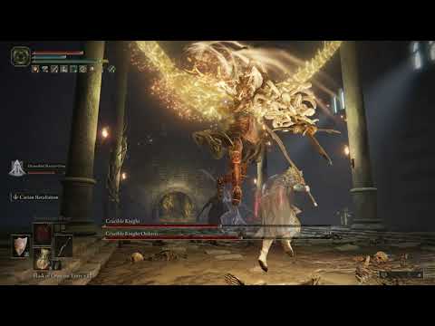Elden Ring RL1 Crucible Knight Duo with Divine Bird Warrior Ornis