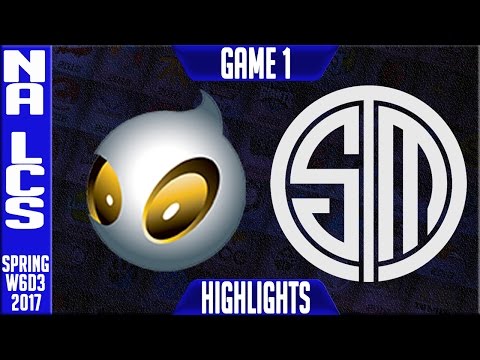 Dignitas vs TSM Highlights Game 1 - NA LCS W6D3 Spring 2017 - DIG vs TSM G1