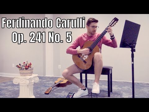 Ferdinando Carulli | Op. 241 No. 5 | Andantino | Classical Guitar