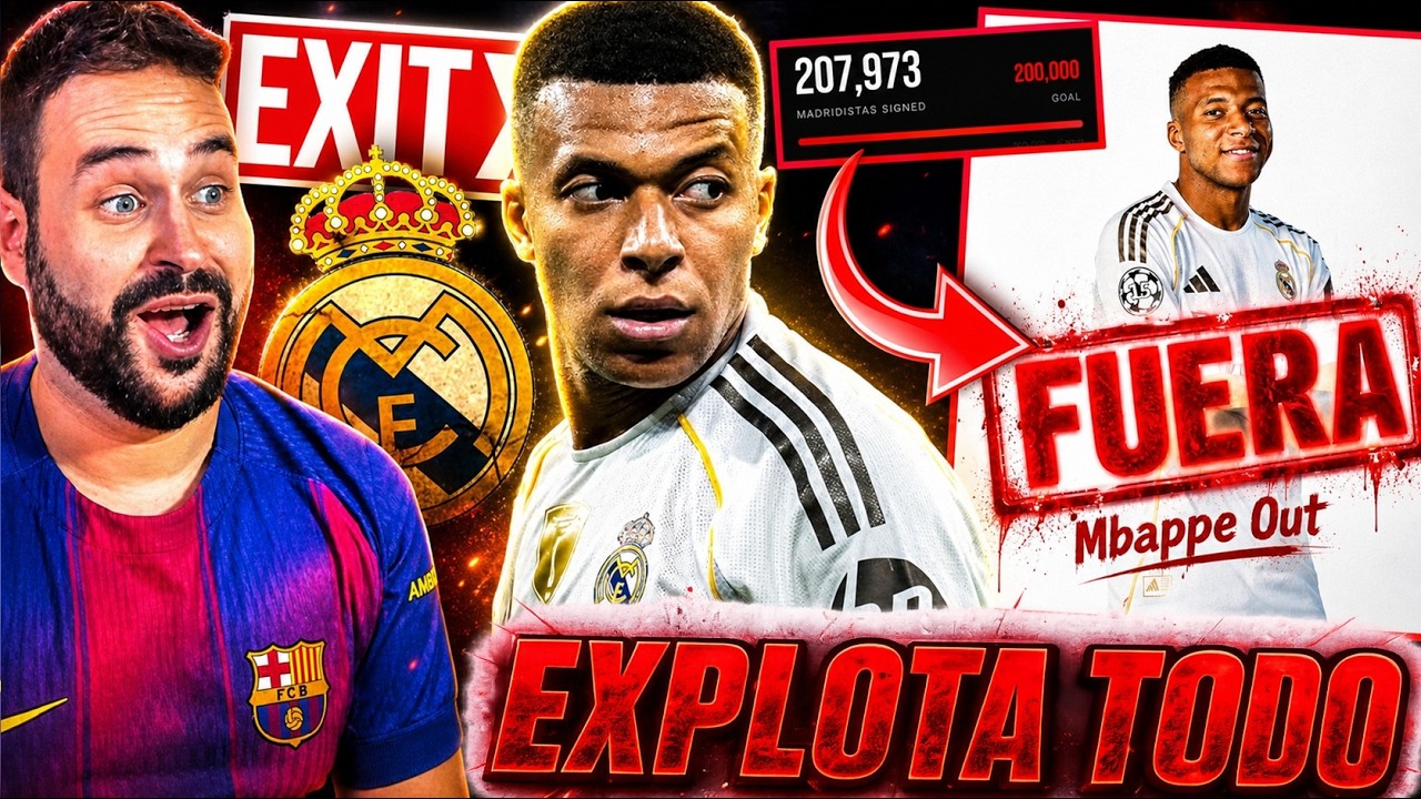 💥¡EXPLOTA el REAL MADRID! PIDEN la SALIDA de MBAPPÉ ¡MÁS de 1 MILLÓN de FIRMAS! MÁXIMA TENSIÓN