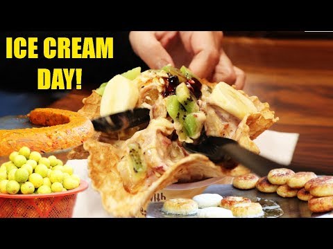 ICE CREAM DAY | Live Ice Cream Parlour In Kolkata | Cream & Fudge | insideOut