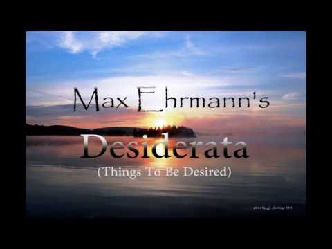 Desiderata - Max Ehrmann