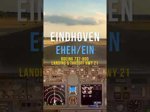 COCKPIT LANDING & TAKEOFF | EINDHOVEN AIRPORT