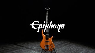 Video thumbnail for Epiphone Toby Deluxe IV Bass, Trans Amber | Gear4music demo by Gear4music Guitars