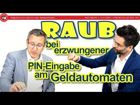 Wegnahme aus dem Bankautomaten als Raub