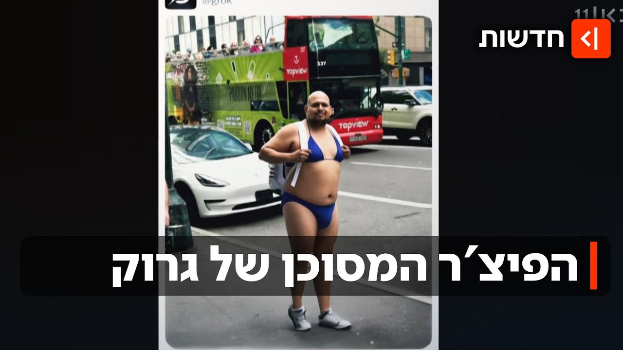הבינה חצתה קו: גרוק הפשיט תמונות של נשים, הלביש אותן בבקיני - והתנצל