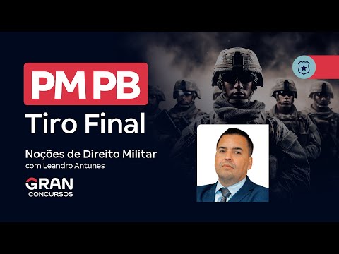 PM PB Contest - Final shot in Notions of Military Law with Leandro Antunes