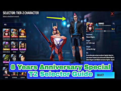 8 Years Anniversary Special T2 Selector Guide - Marvel Future Fight