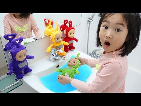 Boram Playing with Teletubbies