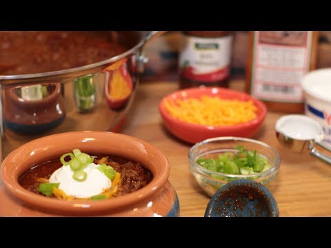 Chili Con Carne Molida Y Frijoles Rojos