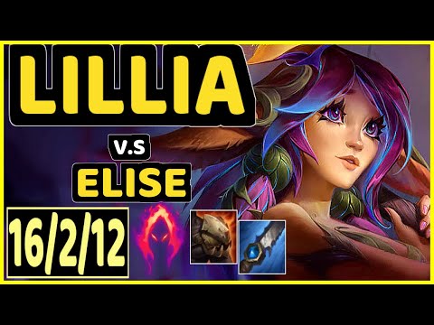 GIDEON (LILLIA) vs ELISE - 16/2/12 KDA JUNGLE CHALLENGER GAMEPLAY - KR