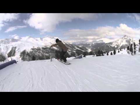 Getting creative at Snowpark Schöneben: Public Special Obstacle Snowboard Session