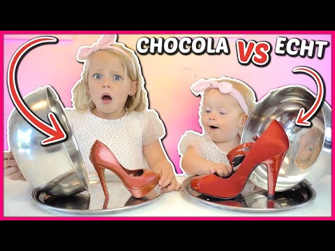 CHOCOLATE 🍫 VS REAL 👠 CHALLENGE | Lucilla Bellinga #106