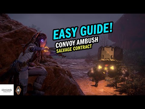 Easy Guide to complete Convoy Ambush Salvage Contract | Horizon Forbidden West Walkthrough